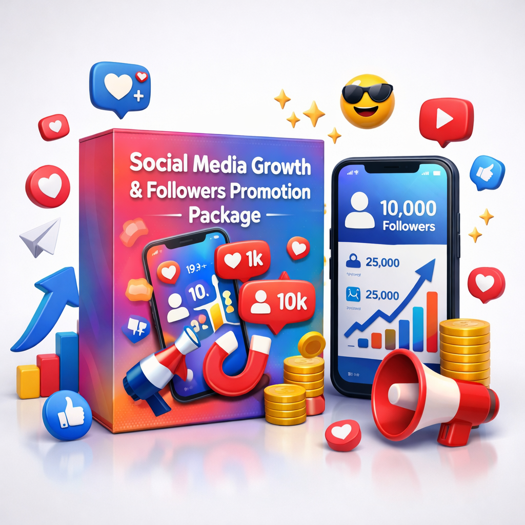 Social media growth & Followers Promotion Package